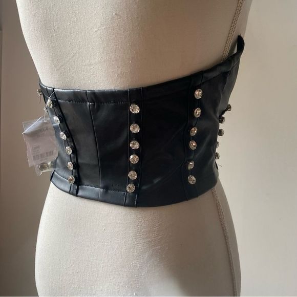 NWT Akira Diamond Studded Wired Corset Top - Picture 2 of 8